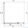 Omnires Manhattan kabina prostokątna 90x100cm przejrzyste profile czarne MH9010BLTR